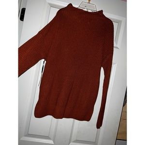 Burnt Orange Max Studio Oversized Sweater